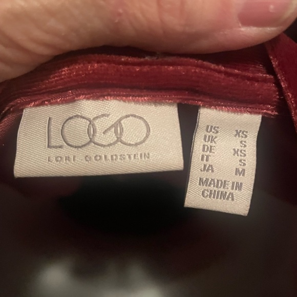 Knit Velvet Split Neck Pullover Top - Picture 8 of 8